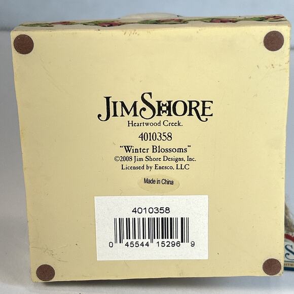 Jim Shore Heartwood Creek Snow Woman Winter Blossoms Figurine 2008 #4010358 - Picture 14 of 15
